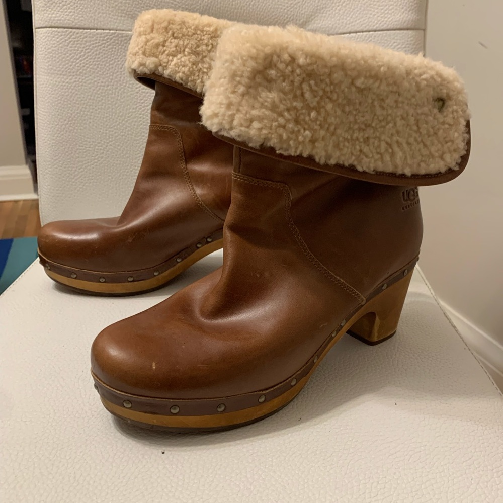 UGG Lynea Clog Boots with Shearling